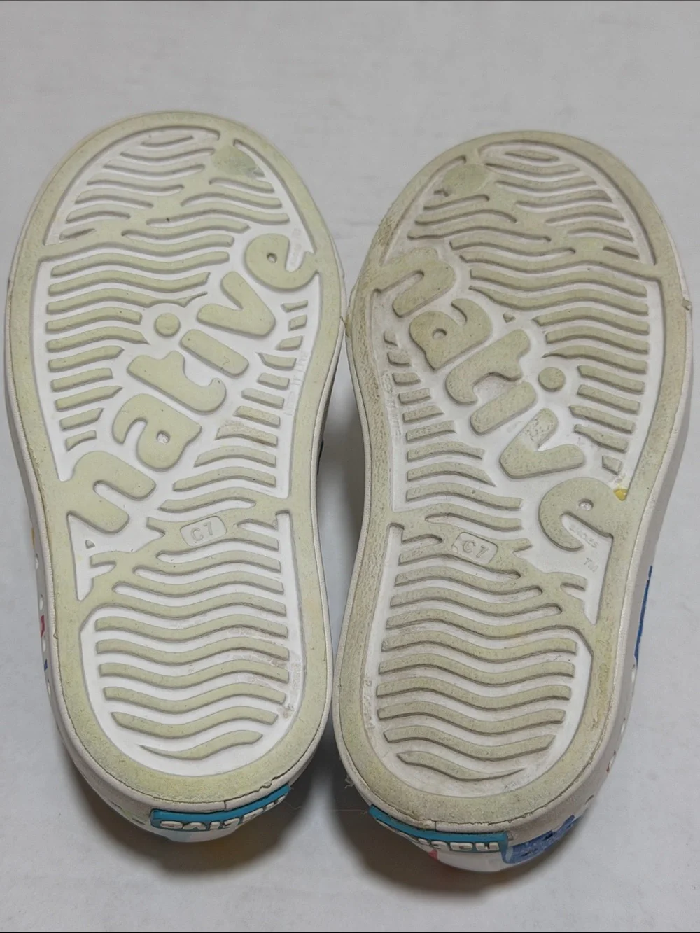 Native Jefferson Water Shoe Sneakers Marine Life Shark Print - Toddler Size 7